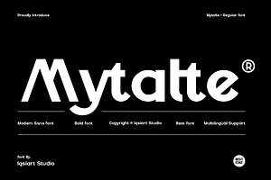 Mytalte- Modern Sans Bold Font, a Sans Serif Font by Iqsiart Studio