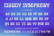 Cloudy Symphony - Psychedelic Font, a Script Font by AQR Studio (Thumbnail 8 of 9)