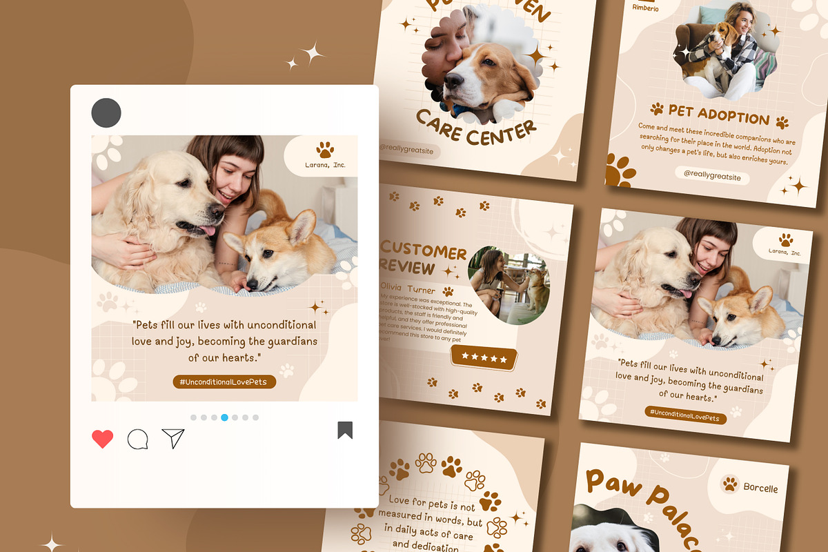 10 Editable Canva Post for Pet Care, a Social Media Template by TemplateCastleStore (Photo 5 of 7)