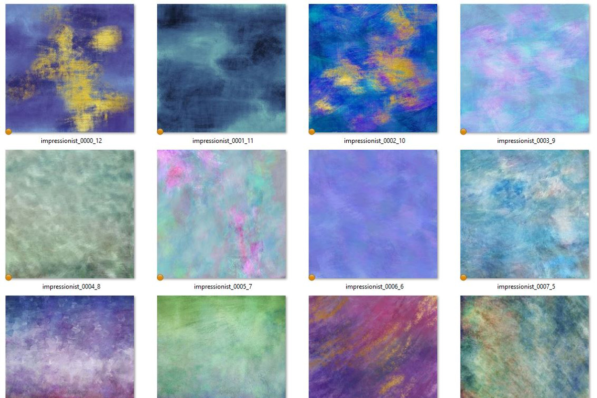 Impressionism Textures, a Texture Graphic by Digital Curio