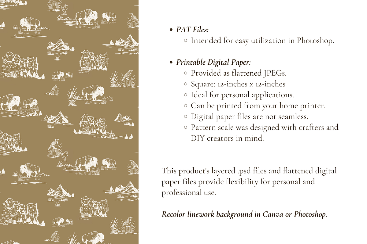 South Dakota Toile de Jouy Pattern, a Pattern Graphic by Hughes Studio (Photo 7 of 8)