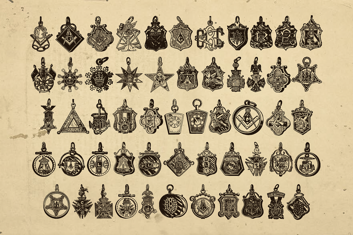 290+ Vintage Illustrations - Charms, an Illustration by Meglenov (Photo 6 of 6)
