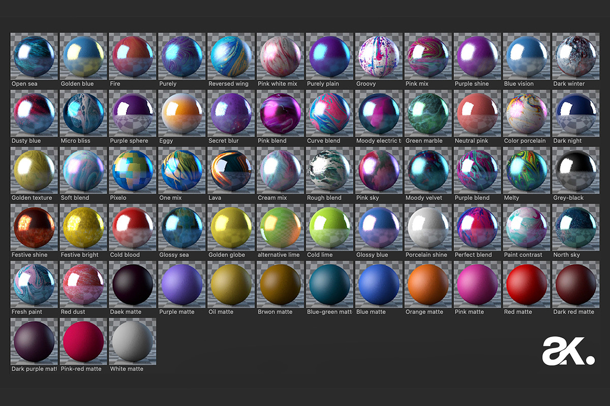 Solid Material Pack (for Cinema 4D), a Textures & Material 3D Model by Angelo Knf | Anko Studio (Photo 2 of 11)