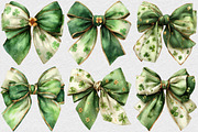 St. Patrick's Day Bow Clipart, an Illustration by DreamCafeArt (Thumbnail 5 of 6)