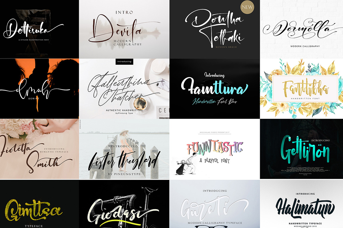 Handwritten Dream Bundle Fonts! preview 3