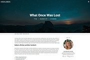 Highlands - Personal Blogging Theme, a WordPress Template by Psyrix (Thumbnail 3 of 5)