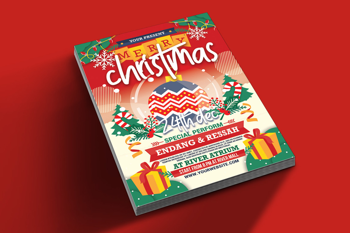 Christmas Flyer Template, a Flyer Template by Muhamad Iqbal hidayat (Photo 2 of 4)