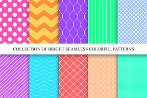 Bright color simple seamless pattern, a Pattern Graphic by ExpressShop