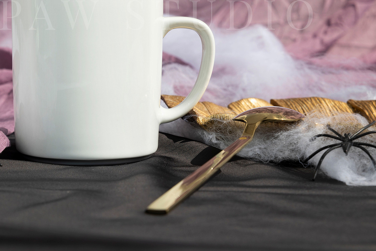 Halloween Mug Mockup Coffee Cup fall, a Cups & Container Mockup by PawMockups (Photo 4 of 10)