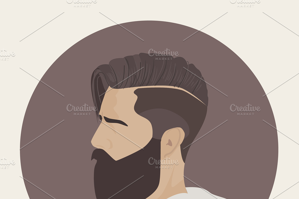 Undercut hairstye, an Illustration by 2D/3D (Photo 1 of 2)