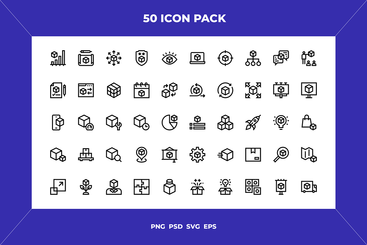 Abstractproduct icons, an Outline Icon by Wencory (Photo 1 of 2)
