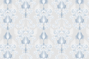 Set Seamless Baroque Patterns