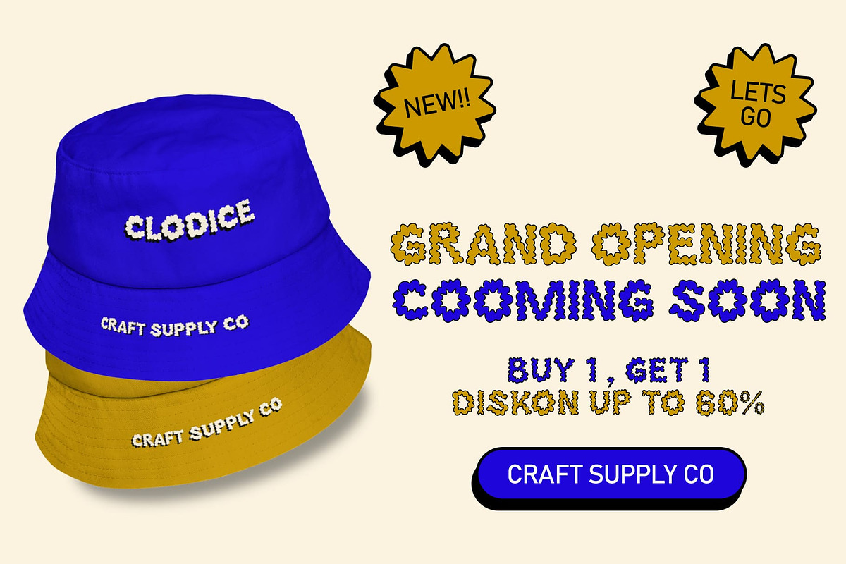 Clodice – Bubble Typeface, a Sans Serif Font by Craft Supply Co. (Photo 5 of 8)