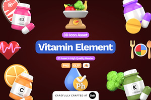 3D Vitamin Element