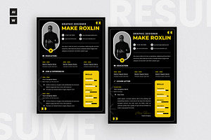 Business Resume CV, a Resume Template by dokudokunomi