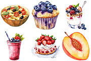 Watercolor Summer Foods Clipart, an Illustration by Craft Nest (Thumbnail 3 of 6)