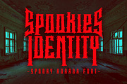 Spookies Identity - Horror Font, a Blackletter Font by PutraCetol Studio (Thumbnail 1 of 11)