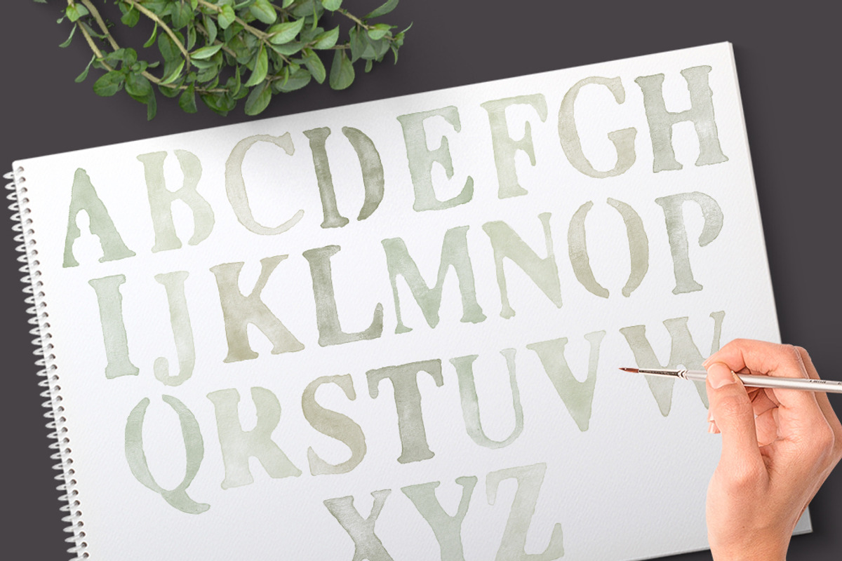 Photoshop Brushes Alphabet preview 5