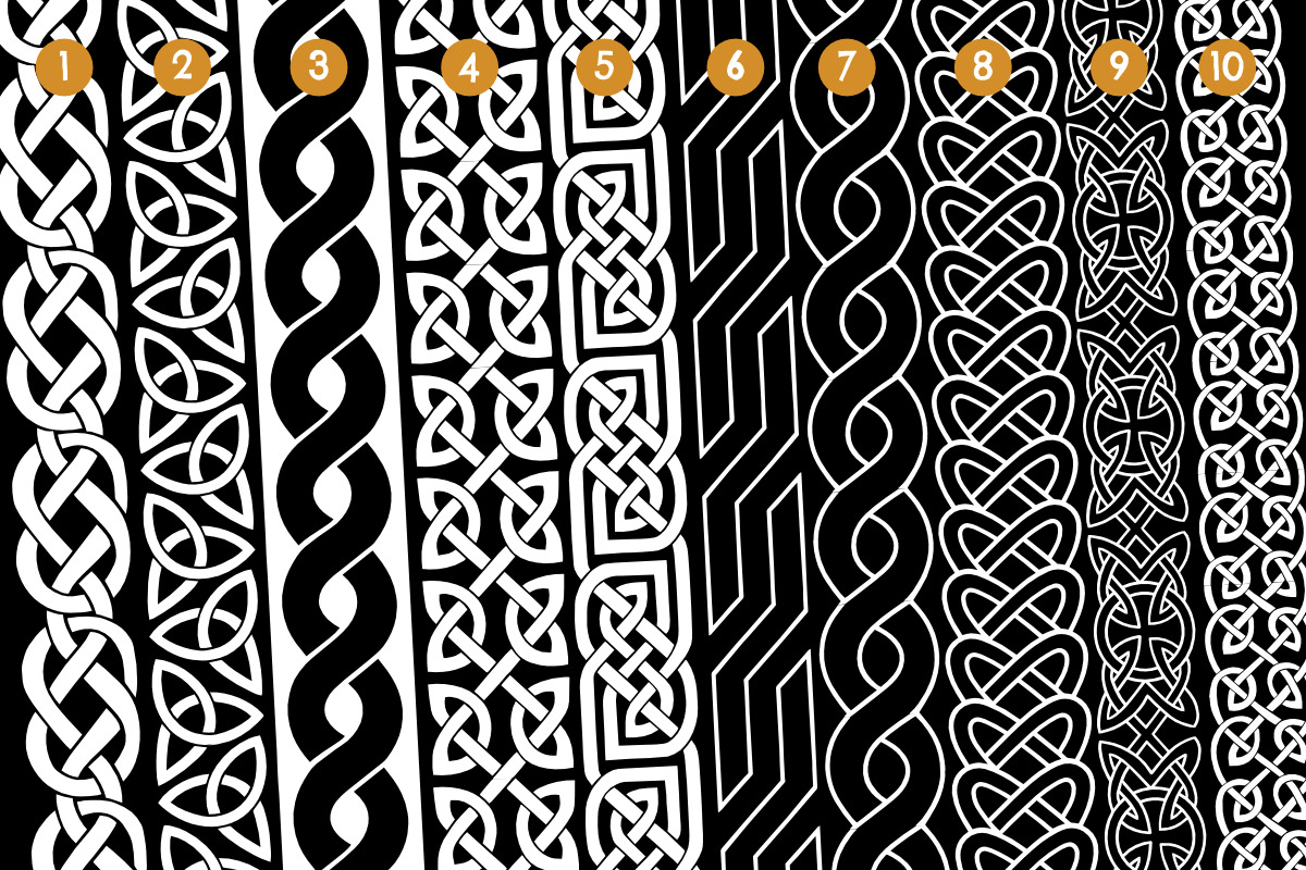10 Viking Pattern Stamp Brush, a Brush Add-On by vectstudio (Photo 3 of 3)