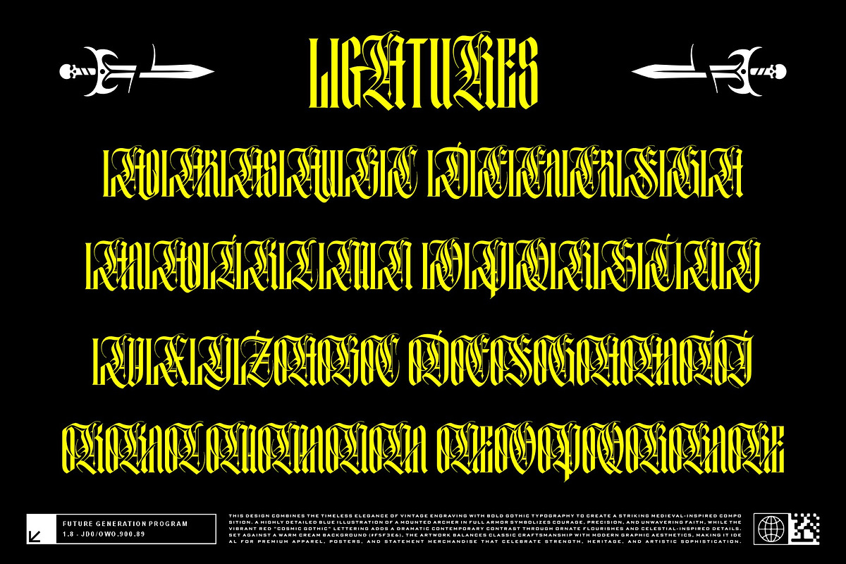 Mortal Blade Typeface, a Blackletter Font by alit design (Photo 19 of 20)