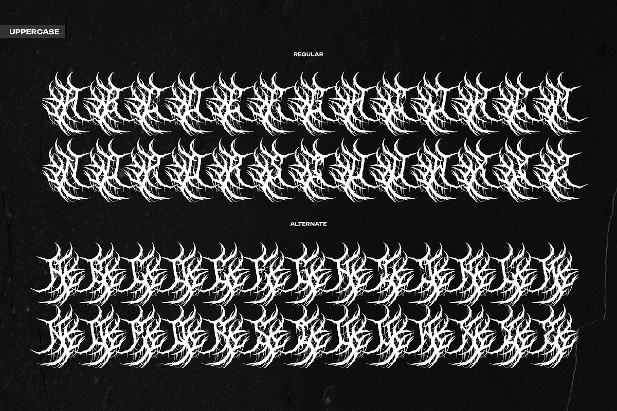Omenist | Black Metal Typeface, a Blackletter Font by Denustudios (Photo 11 of 12)