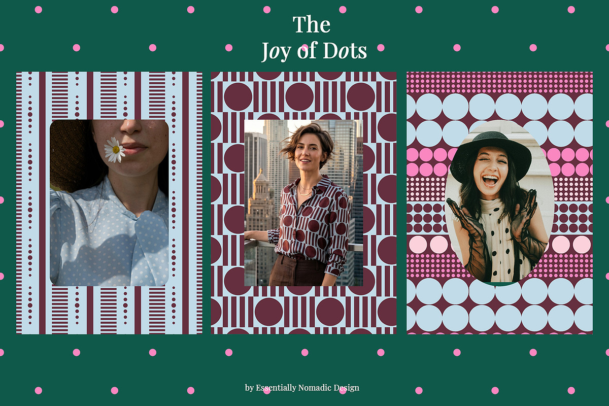 Joy Of Dots: Pattern & Frames, a Pattern Graphic by Essentially Nomadic (Photo 11 of 12)