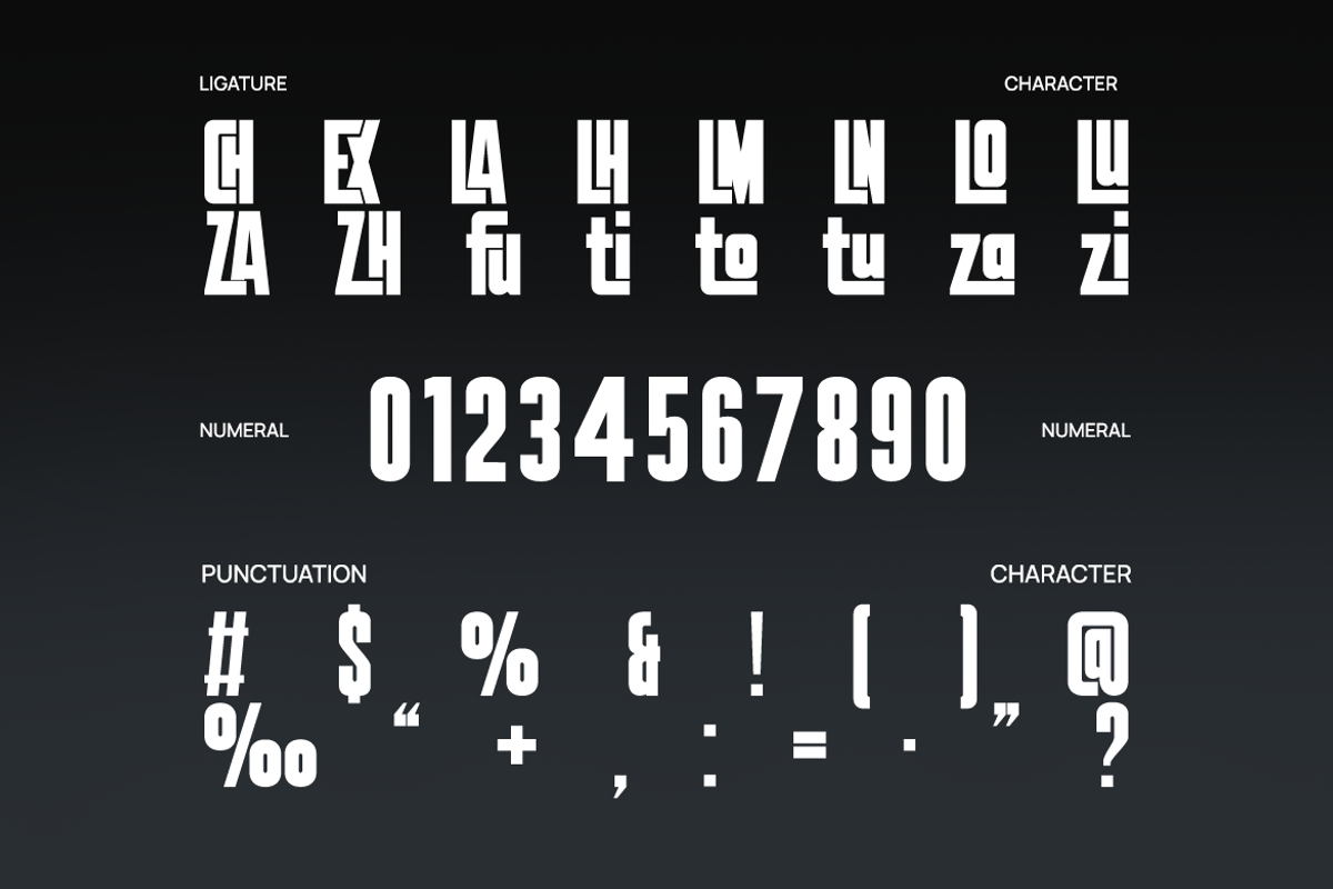 Chronex Condensed Futuristic Font, a Sans Serif Font by Vadovastd (Photo 3 of 10)