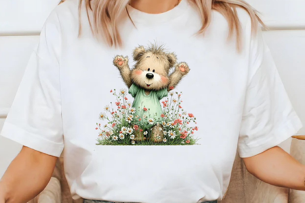 Whimsical Summer bear Clipart, an Illustration by Designworld (Photo 7 of 8)