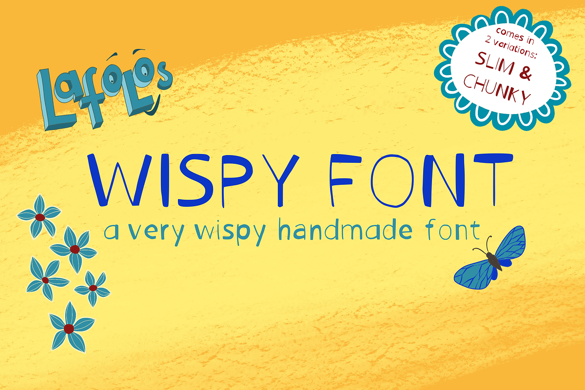 LAFOLOs Wispy Font, a Font by LAFOLO (Photo 1 of 7)