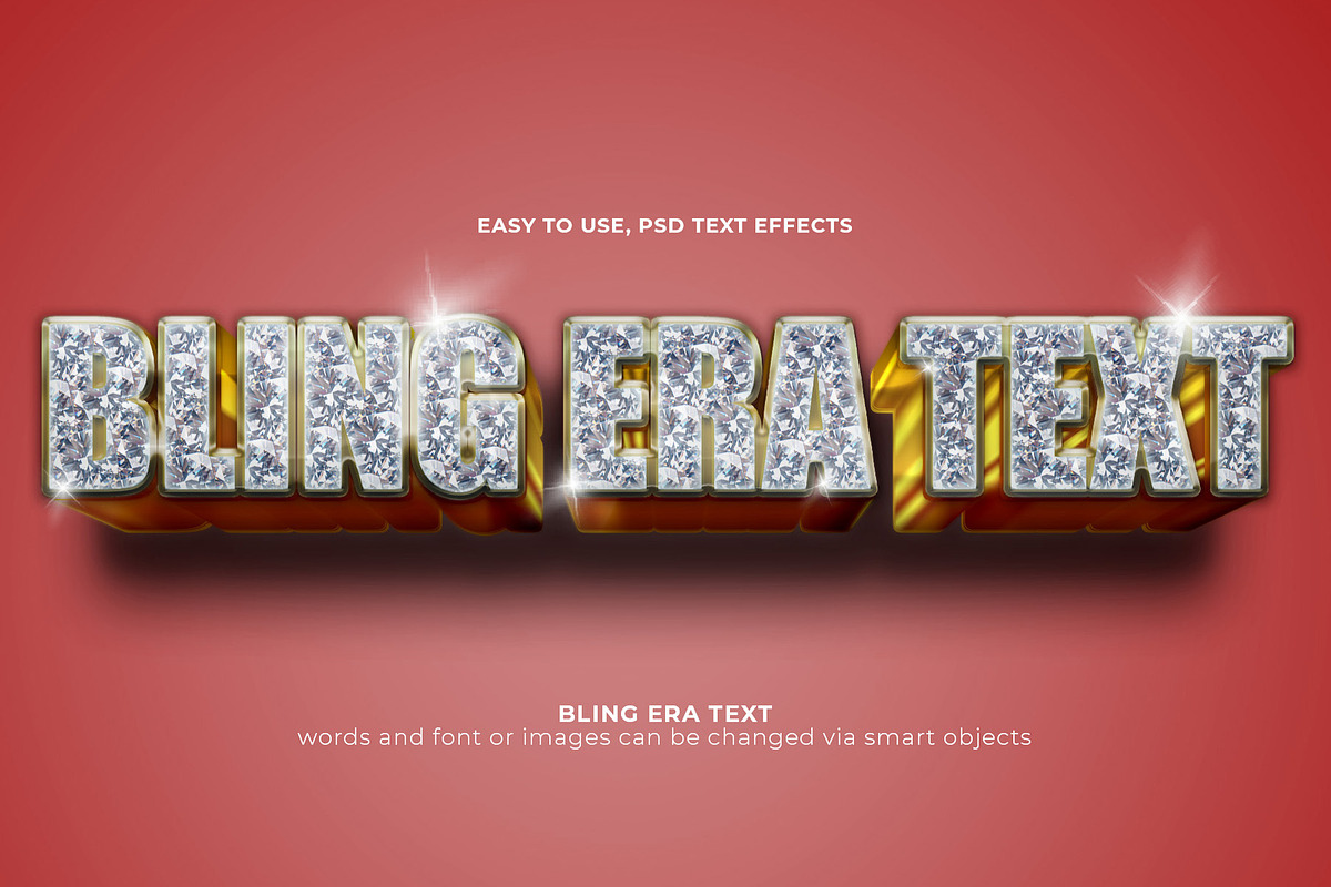 Bling Era Text Effect, a Layer Style Add-On by castanearias (Photo 1 of 3)