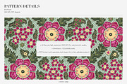 Lattice Rose Hand Illustrated Prints, a Pattern Graphic by LEAFure (Thumbnail 3 of 10)
