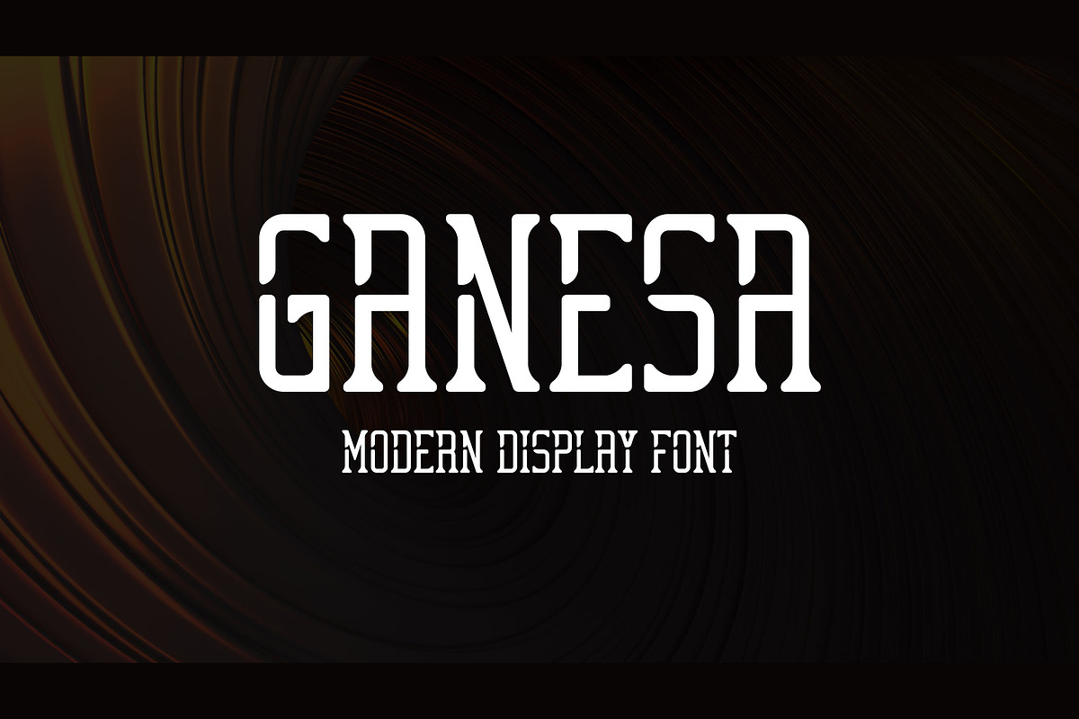 Ganesa - Modern Display Font, a Font by Mightyfire (Photo 1 of 3)
