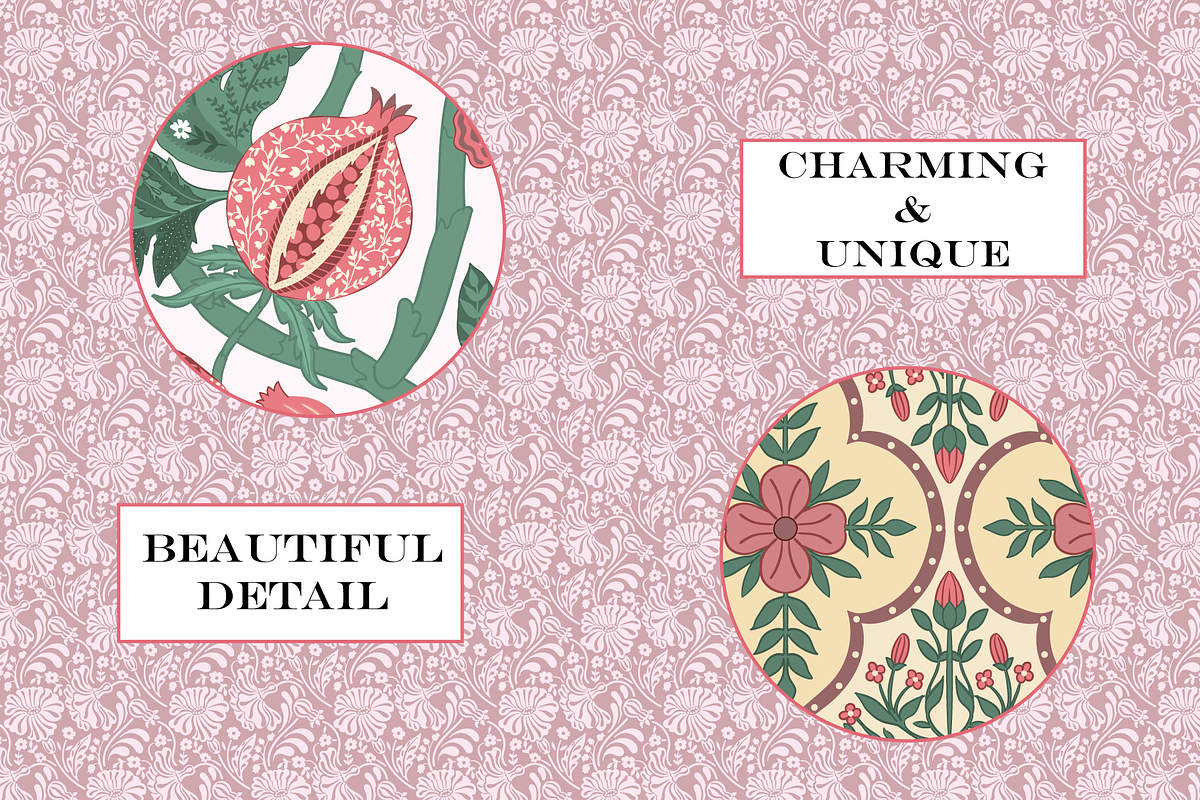 Lilac & Rose Bohemian Patterns, a Pattern Graphic by RachelStudio (Photo 8 of 10)