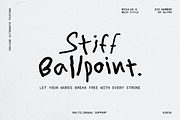 Stiff Ballpoint - Messy Handwritten, a Handwritten Font by Bale Type (Thumbnail 1 of 9)