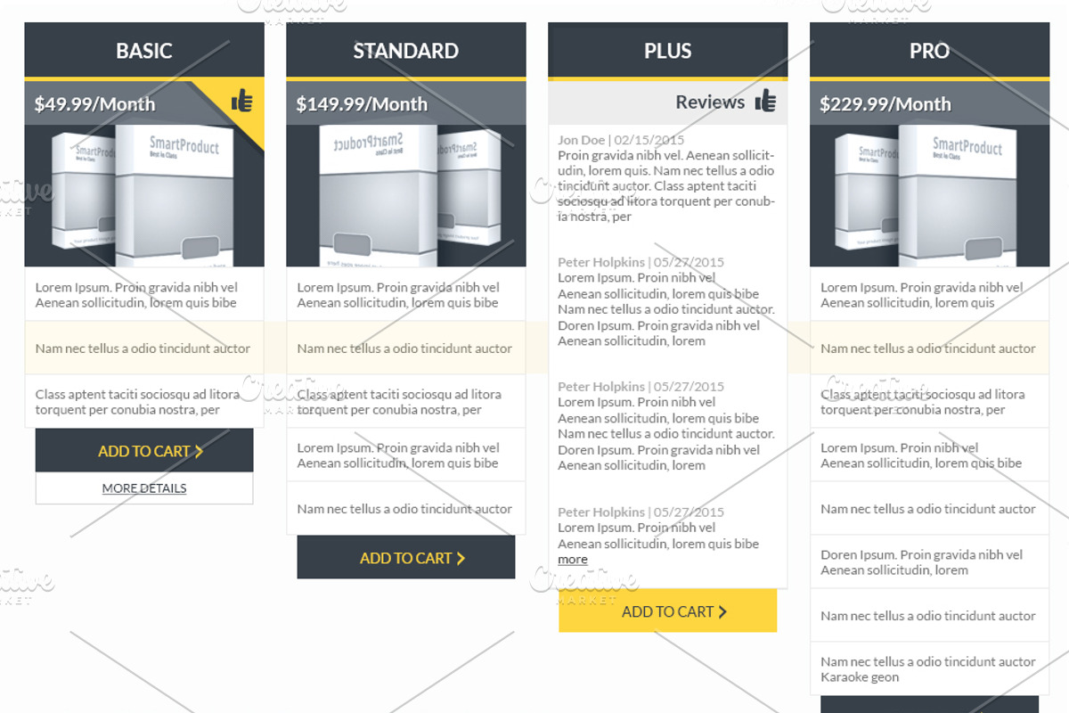 Flat Pricing Table Templates, a Templates & Theme by Aabhaas (Photo 2 of 4)