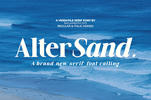 Alter Sand - Brand Serif Font