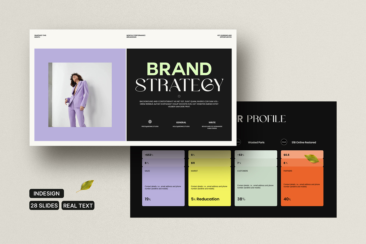 Brand Strategy Template, a Presentation Template by S A N D Y (Photo 1 of 9)