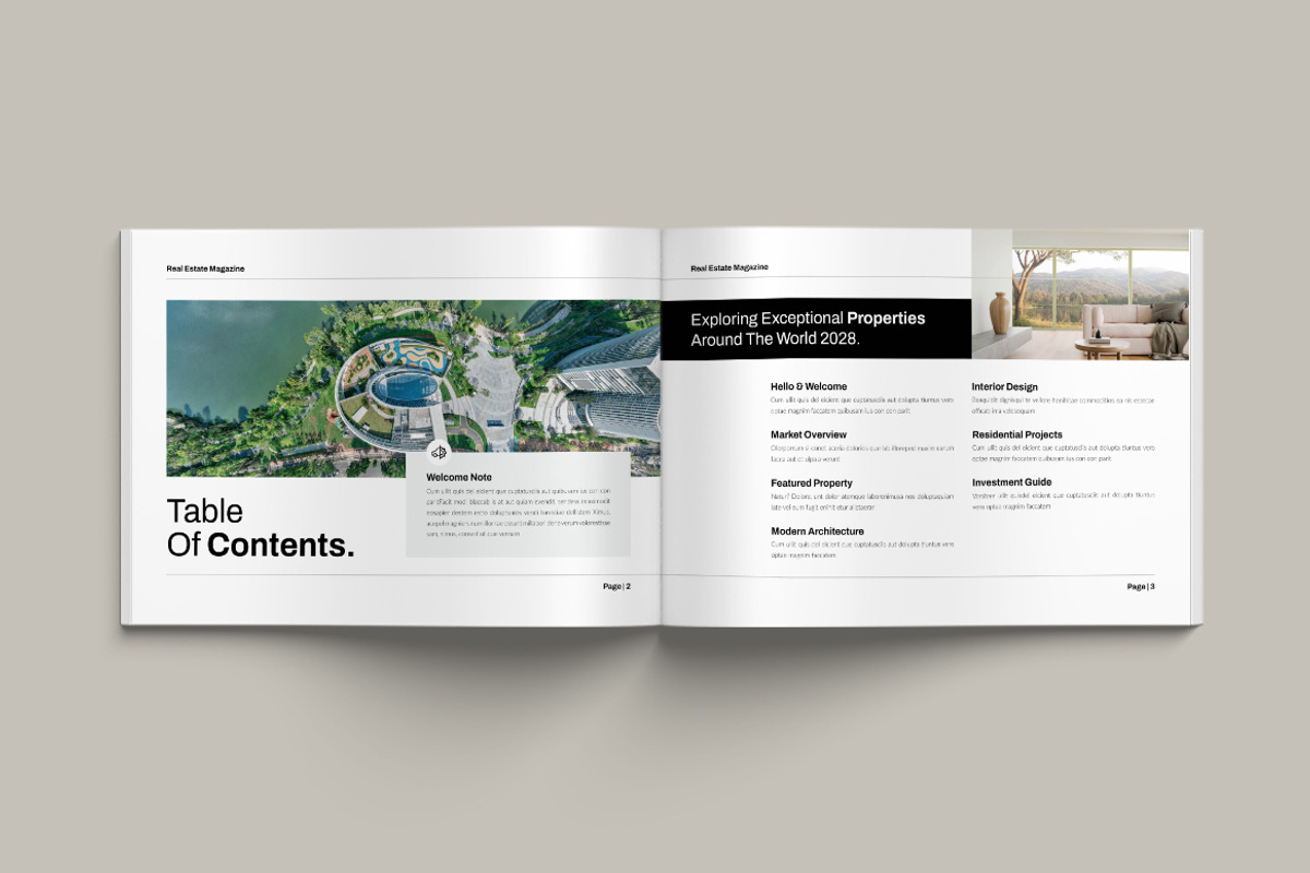Real Estate Landscape Templates, a Brochure Template by Pixelpick (Photo 2 of 10)