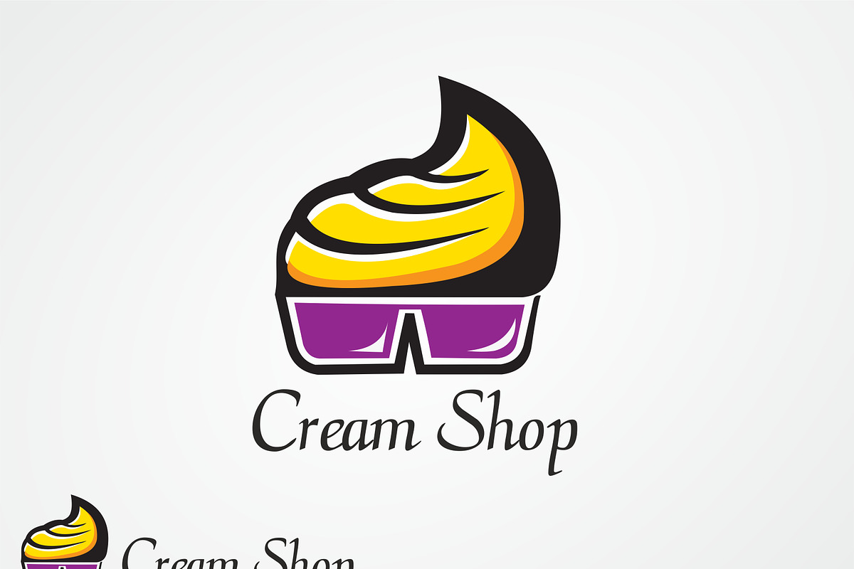 Cream Shop Logo Template, a Branding & Logo Template by Raj Shop (Photo 5 of 5)