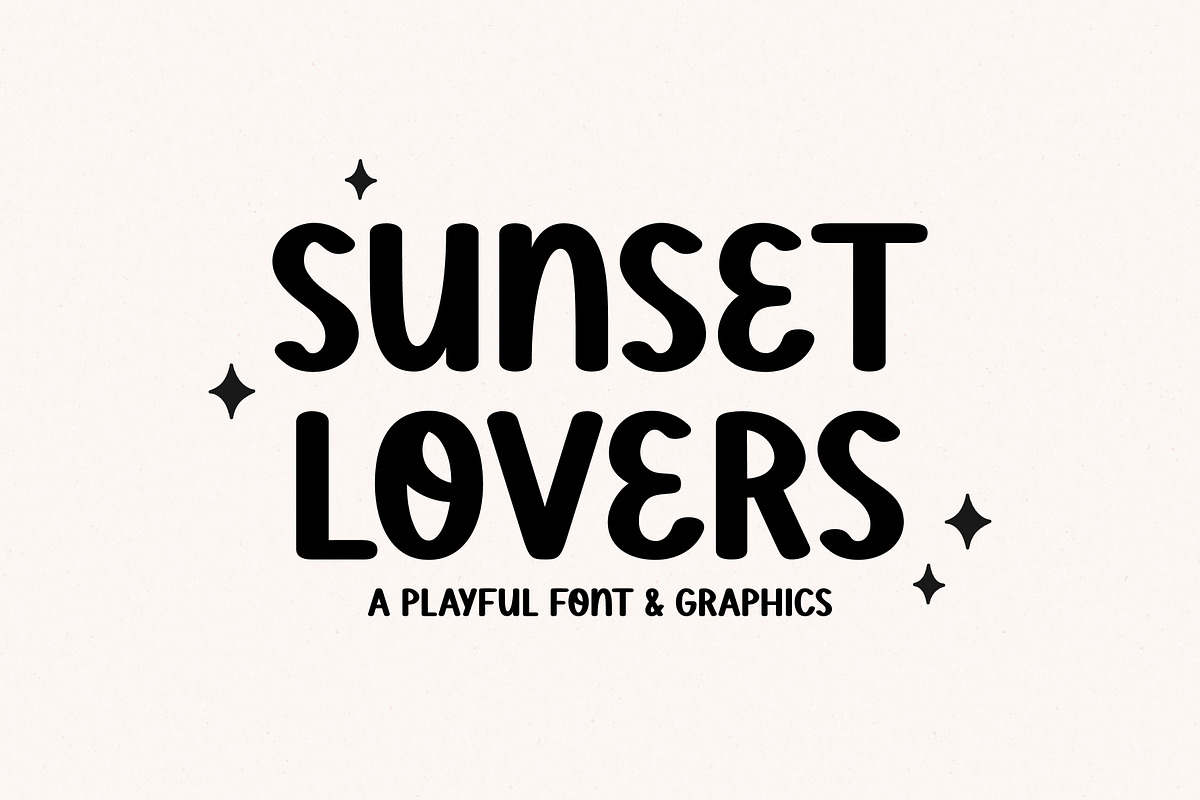 Sunset Lovers - Playful Font
