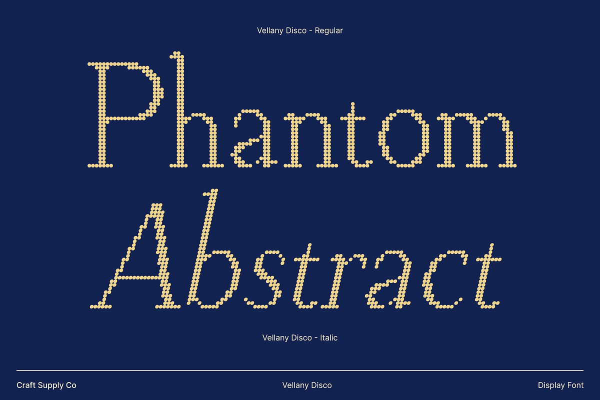 Vellany Disco, a Serif Font by Craft Supply Co. (Photo 4 of 8)