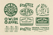 Wilden - Handdrawn Vintage Typeface, a Sans Serif Font by Garisman Std (Thumbnail 3 of 10)