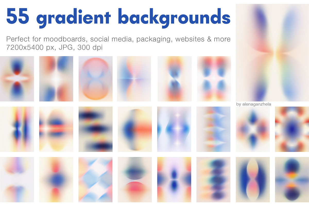 Modern Bright Gradient textures, a Background Graphic by alenaganzhela (Photo 6 of 9)