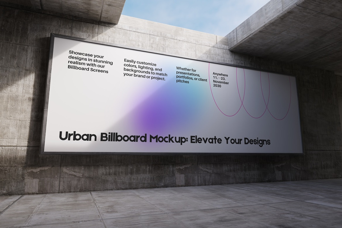 High Quality BillBoard Mockup, an Advertising Mockup by Momogi (Photo 3 of 5)