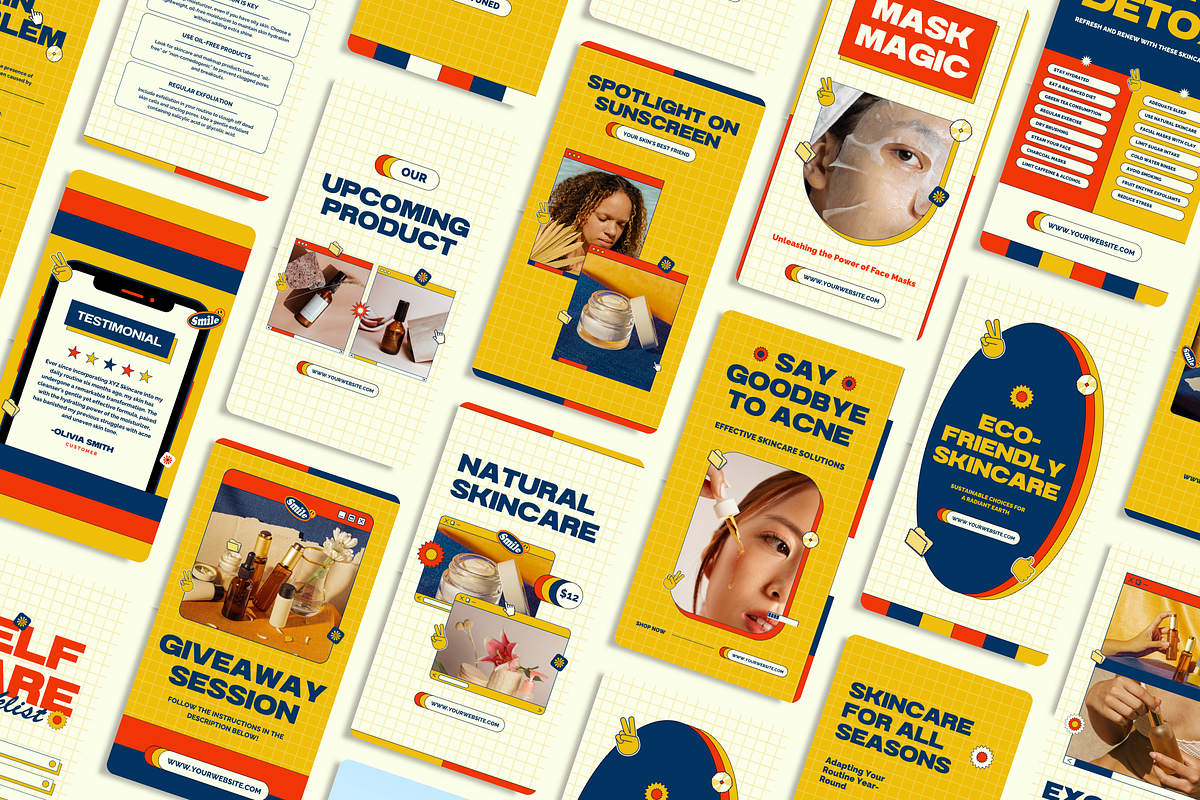 120 Modern Instagram Pack Skincare, a Social Media Template by Branding Victory STD (Photo 7 of 10)