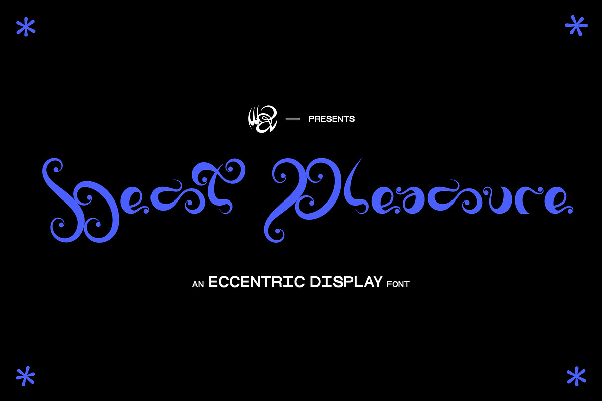 BEST PLEASURE eccentric display font, a Font by MDP TYPEFACES, image size:1200x800
