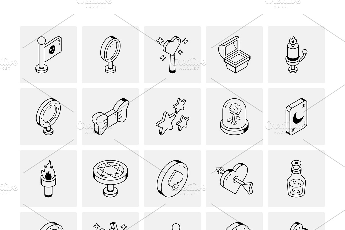 Fairy Tale Isometric Icons, an Icon by Vectors Market (Photo 6 of 6)