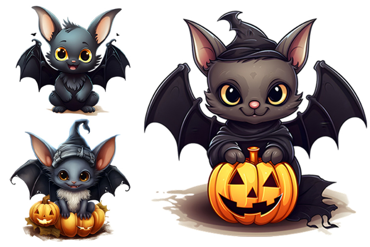 Halloween Bat Sublimation PNG Bundle, a Seasonal Illustration by Creative Arslan (Photo 3 of 9)