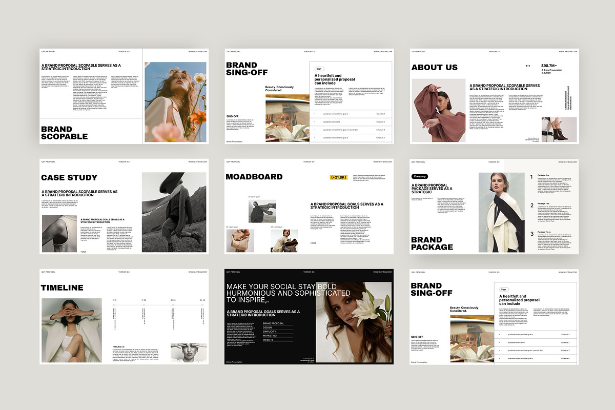Brand Proposal Presentation Template, a Presentation Template by Studio Artisan (Photo 7 of 7)