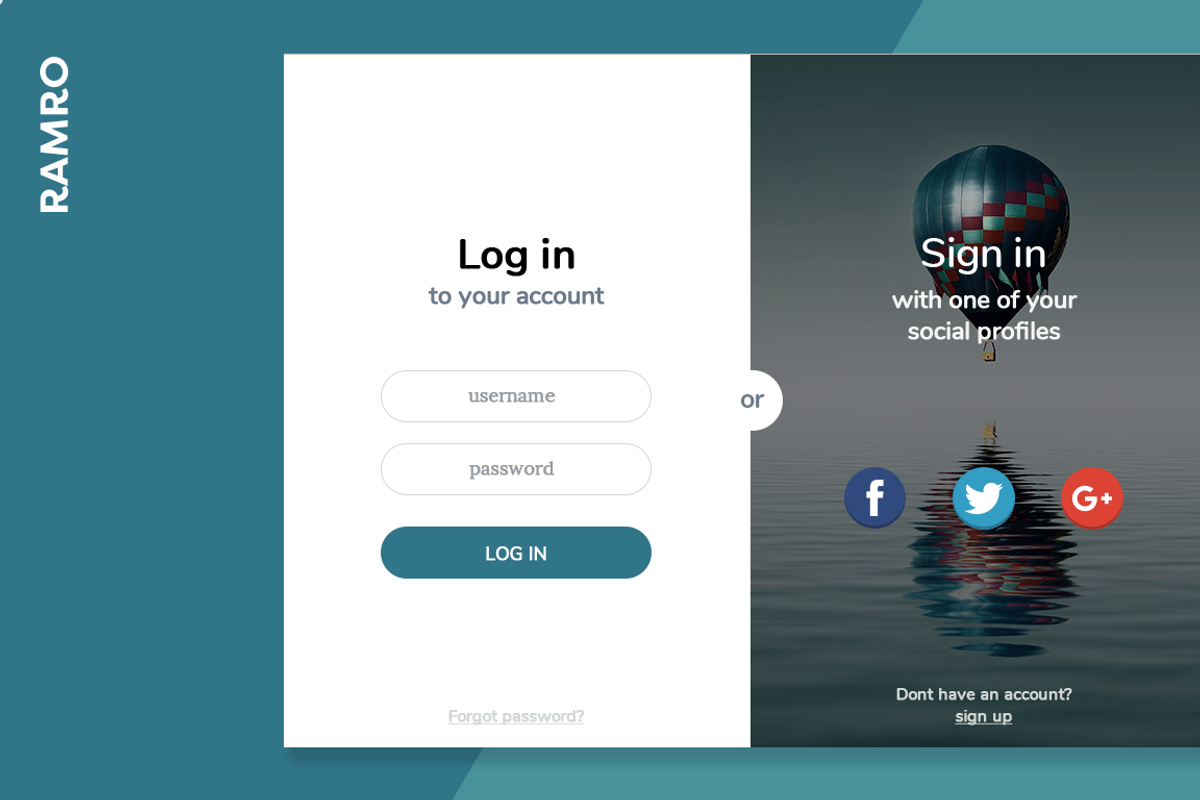 Ramro Web UI Kit - Login/Signups, an UI Kit Template by Danfe Designs (Photo 10 of 11)
